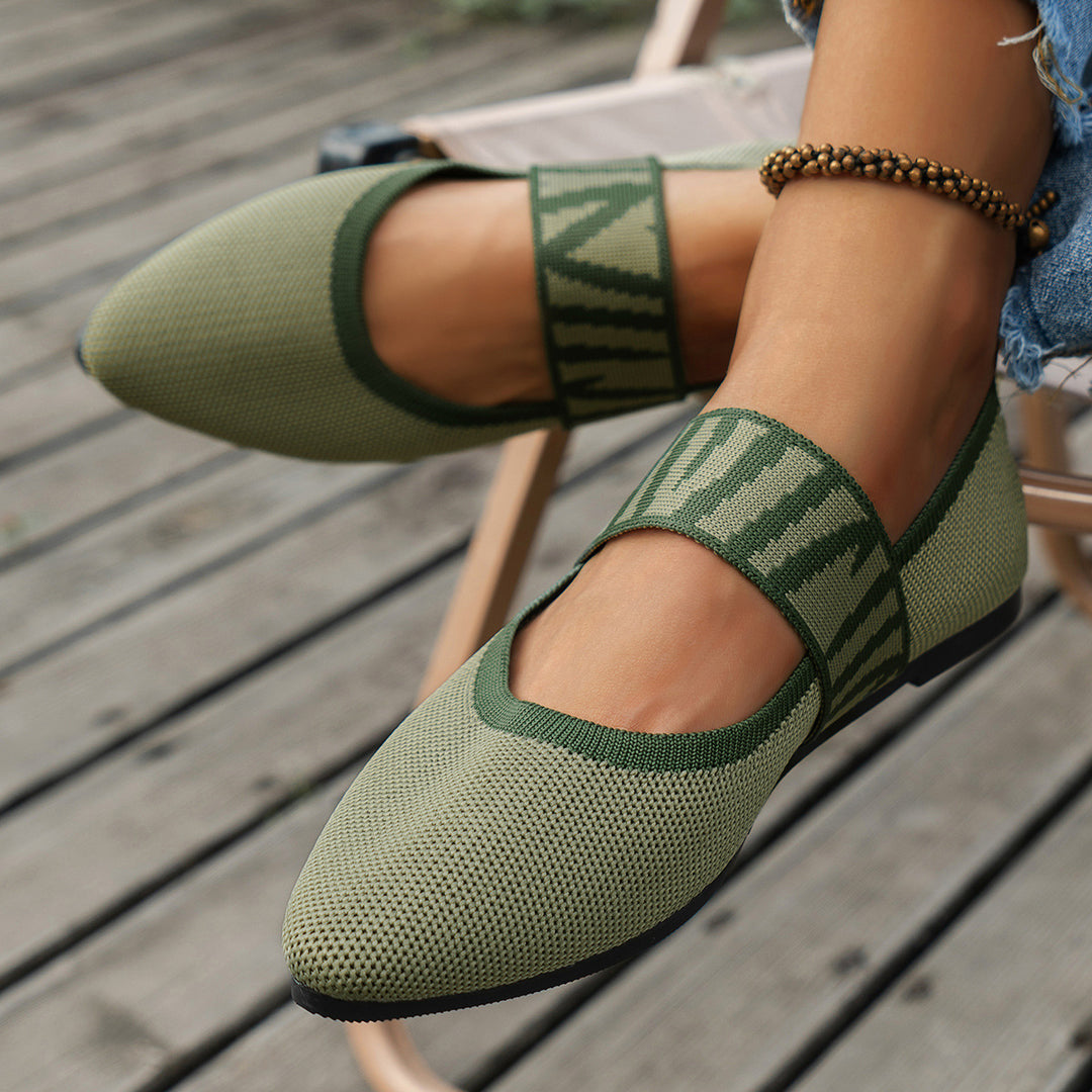 Damen elegante Slingback-Ballerinas EB