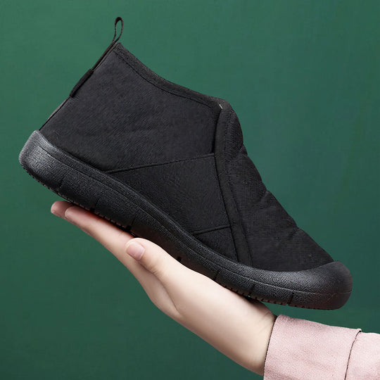 Damen Bequeme Fleecegefütterte Winterstiefel EB