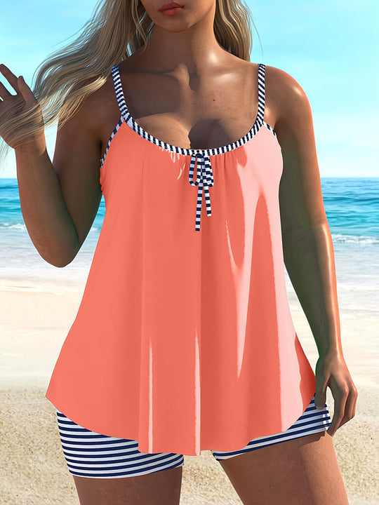 Damen Tankini mit lässigem Schnitt und hochwertigem Rüschendetail EB