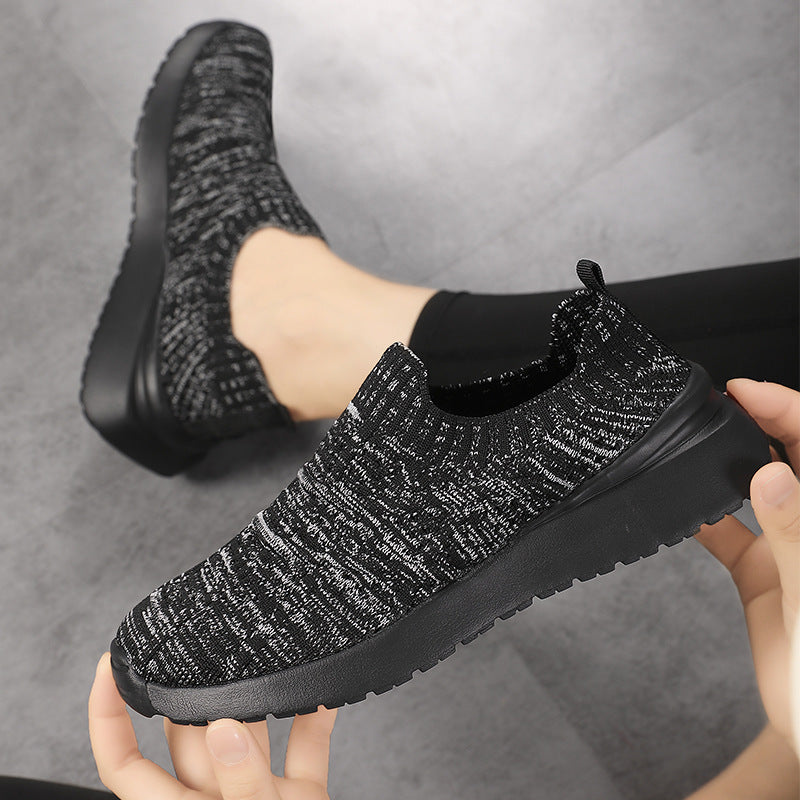 Damen Freizeit-Sneaker aus atmungsaktivem Strickmaterial mit flexiblem Design EB