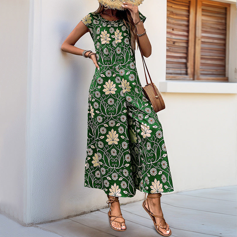 EB | Lockerer Jumpsuit mit Blumendruck