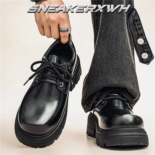 Damen Modische Chunky Schnürschuhe mit stabiler Sohle und komfortablem Innenfutter EB
