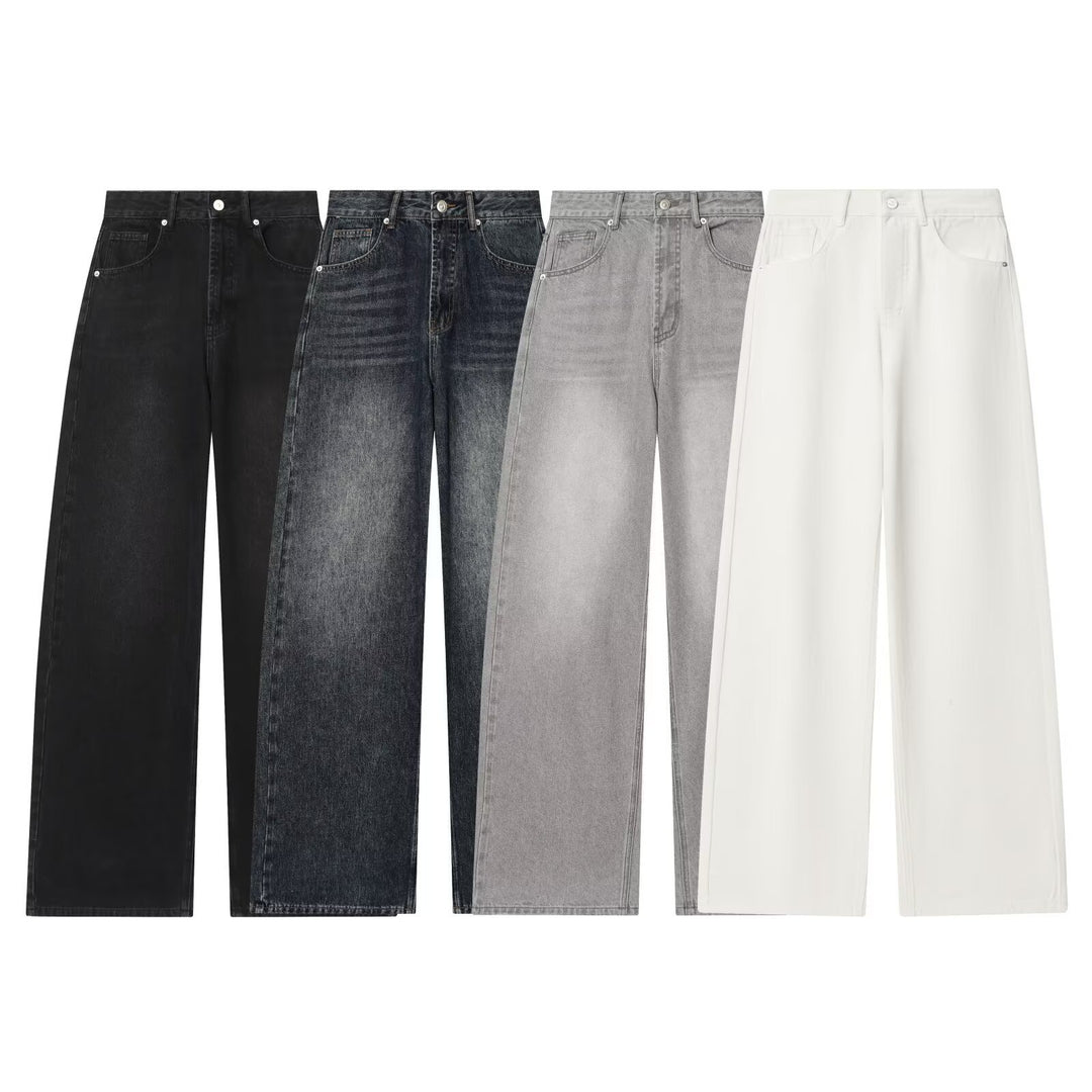 Damen weite Hochbundhose aus nachhaltigem Material mit eleganter Textur EB