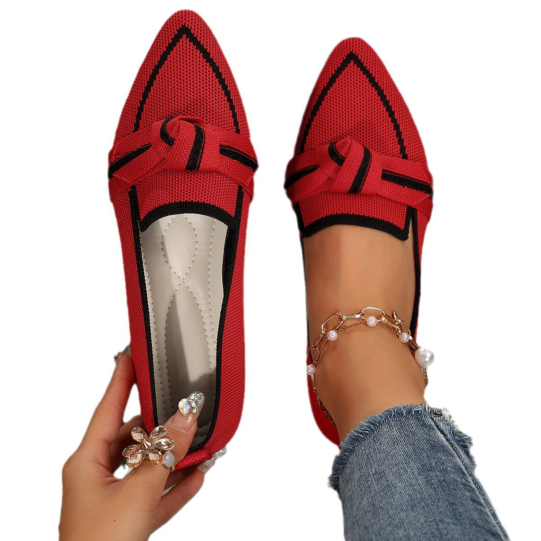 Damen bequeme Slip-On Mokassins mit modischen Details EB