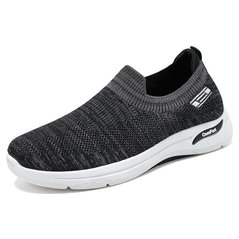 Damen Elastische Slip-On Laufschuhe mit atmungsaktiver Mesh-Oberfläche EB