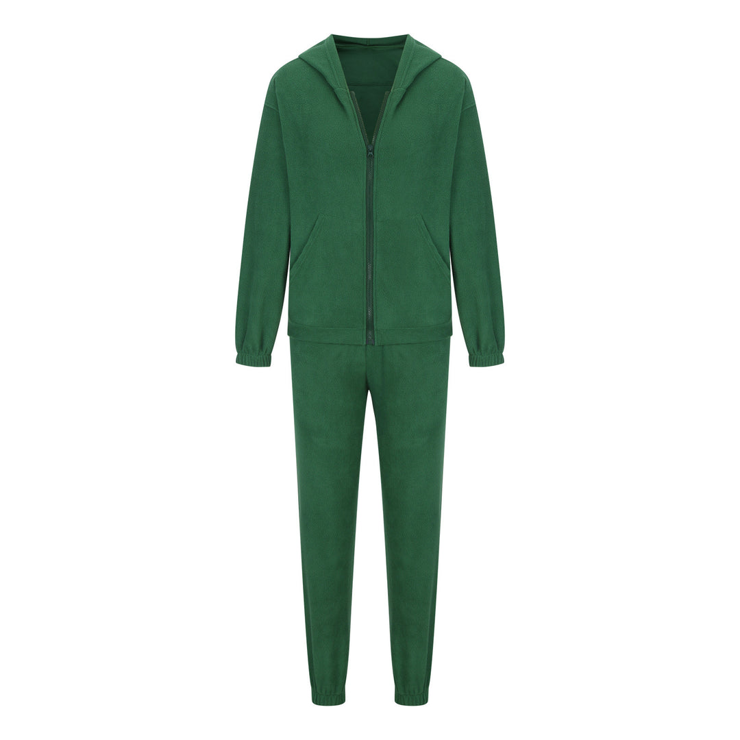 Damen oversized Hoodie mit Kängurutasche und Cargo-Jogginghose Set EB
