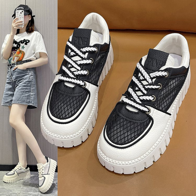 Damen Chunky Sneakers mit atmungsaktivem Netzdesign und rutschfester Sohle EB