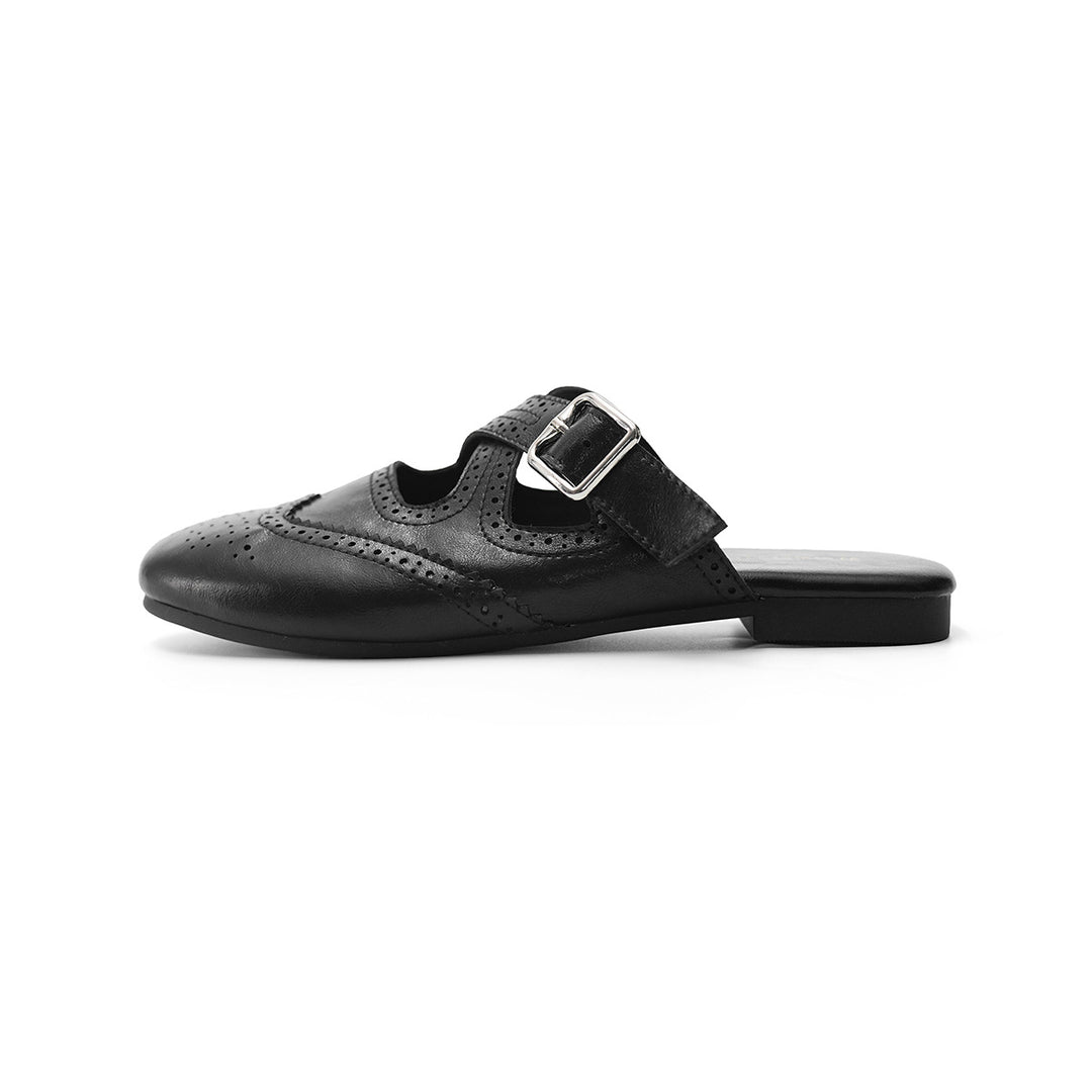 Damen elegante Mokassins mit modischem Schnallenakzent EB