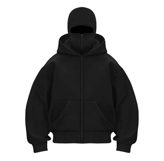 Damen trendige Kapuzenjacke mit hohem Kragen EB