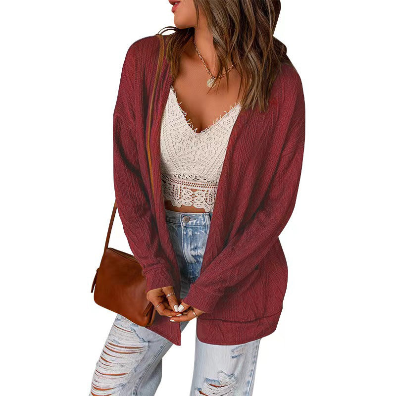 Damen lässige Long Cardigan EB