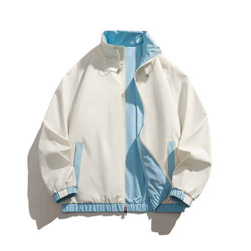 Herren sportliche Übergangsjacke mit elastischen Bündchen und praktischen Reißverschlusstaschen EB