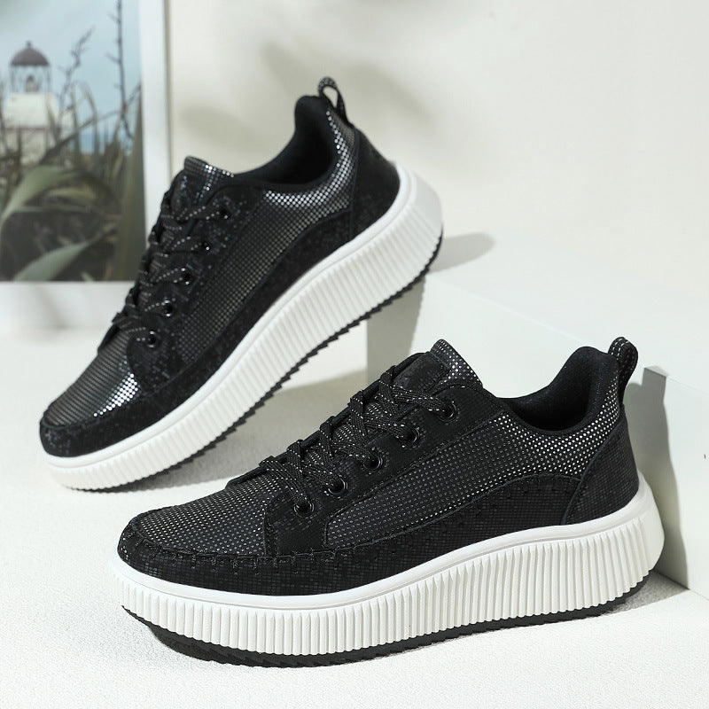 Damen Sportliche Sneakers mit komfortabler dämpfender Sohle und atmungsaktiver Obermaterialstruktur EB