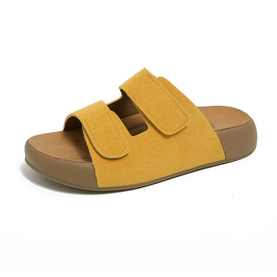 Damen Bequeme Clogs mit verstellbaren Klettverschlüssen und anatomischem Fußbett EB