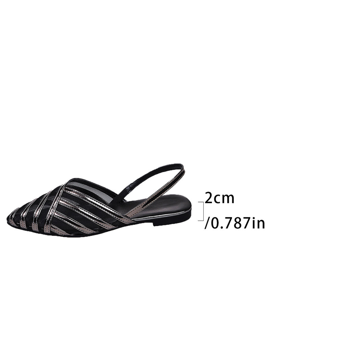 Damen Sling-Sandalen mit bunten, geflochtenen Riemen und komfortabler Sohle EB