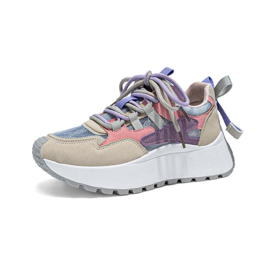 Damen Modische Sneakers mit ergonomischer Dämpfung und trendiger Sohle EB