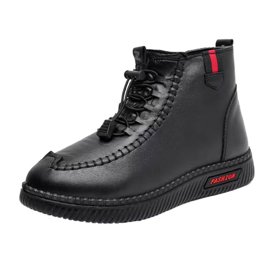 Damen Gefütterte Stiefelette mit modischer Schnürung und rutschfester Sohle EB