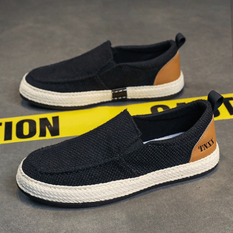 Damen Lässige Slip-On Sneakers mit strapazierfähigem Obermaterial und rutschfester Sohle EB
