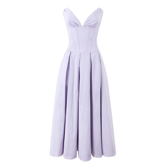 Damen Abendkleid mit herzförmigem Ausschnitt und fließendem Rock EB