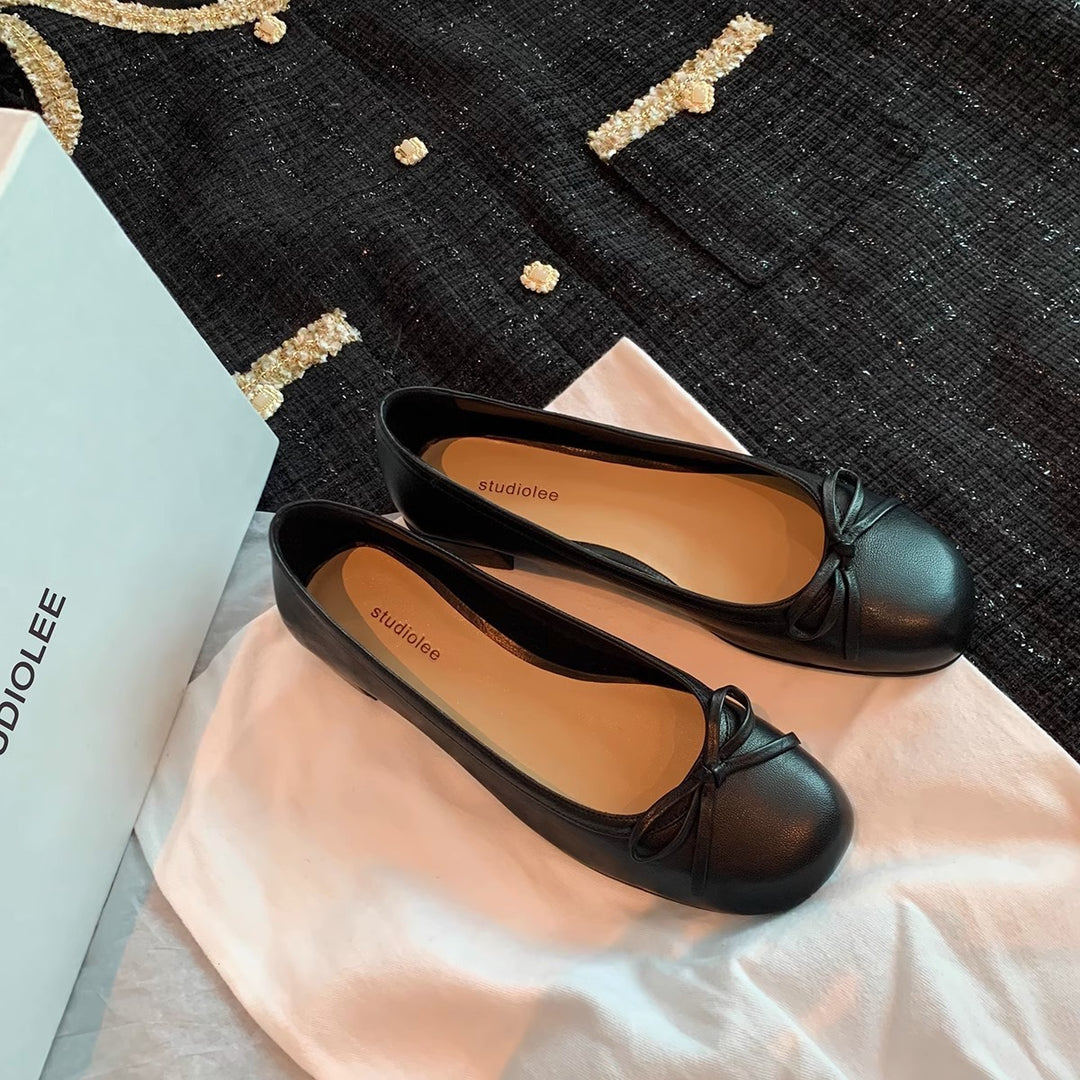 Damen Ballerina-Schuhe mit charmantem Schleifendetail und weich gepolsterter Innensohle EB