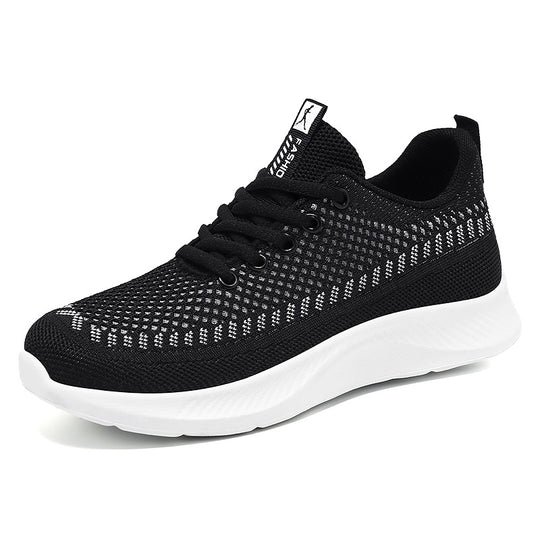 Damen Atmungsaktive und leichte Sneakers mit flexiblem Mesh-Obermaterial EB