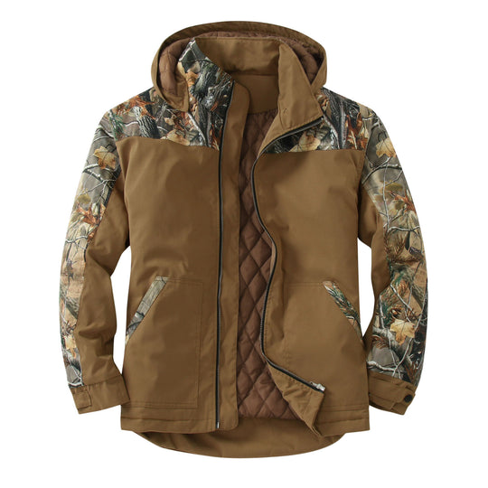 Damen wetterfeste Outdoorjacke mit vielseitigem Camouflage-Design EB