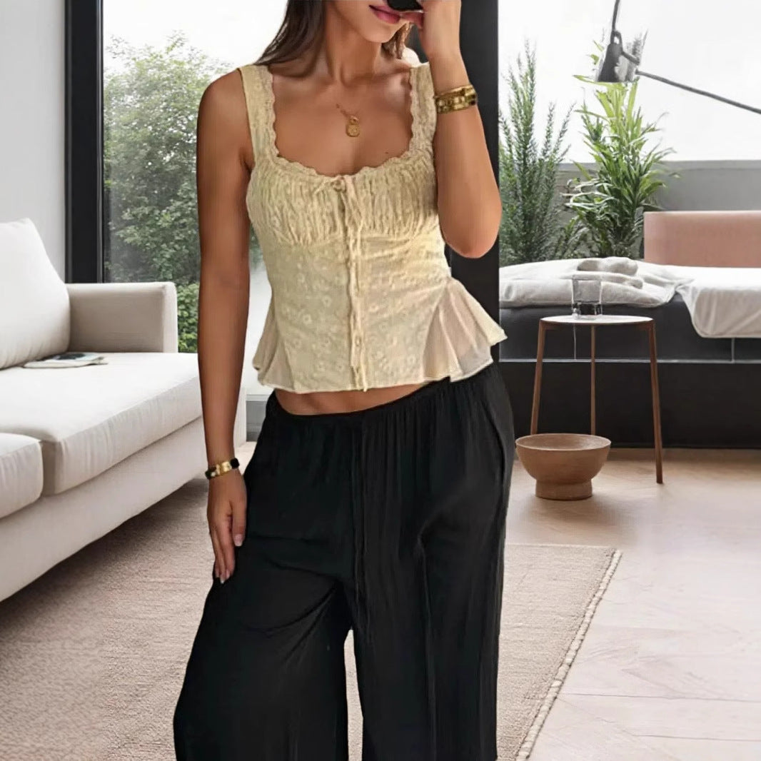 Damen elegantes Maxikleid mit schulterfreiem Design und raffinierten Rüschendetails EB