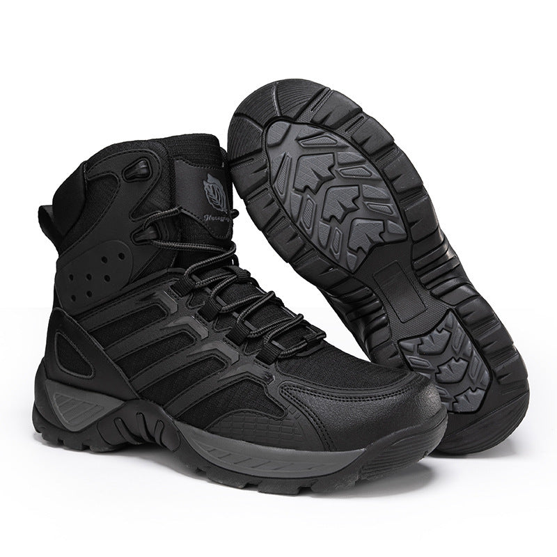 Damen hochschuhige Outdoor-Stiefel mit rutschfester Sohle und atmungsaktivem Obermaterial EB