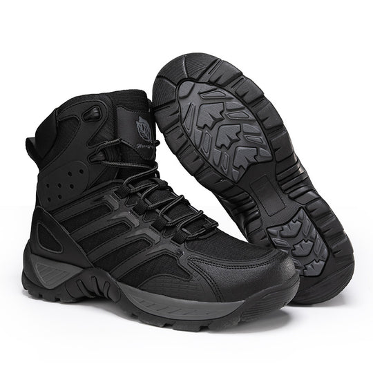 Damen hochschuhige Outdoor-Stiefel mit rutschfester Sohle und atmungsaktivem Obermaterial EB