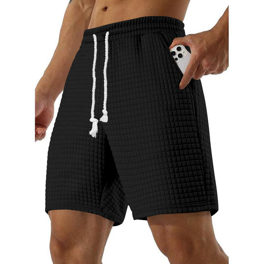 Herren Sportliche Freizeit-Shorts aus atmungsaktivem Material mit praktischen Seitentaschen EB