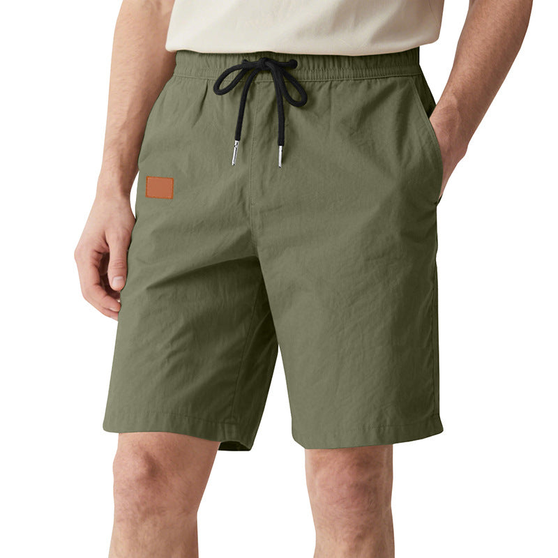 Herren nan schnelltrocknende Badeshorts im Bermuda-Schnitt mit elastischem Bund und Kordelzug EB
