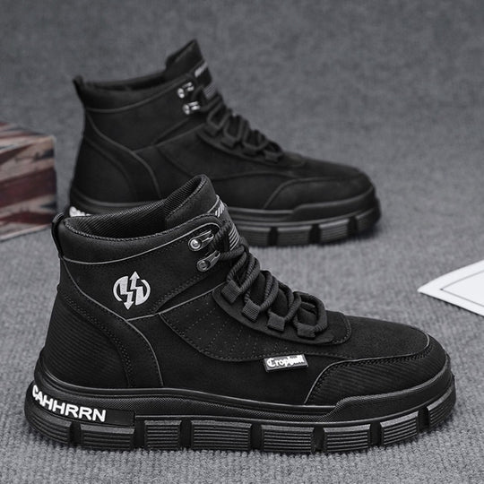 Damen moderne High-Top Sneakers mit stabiler Profilsohle EB