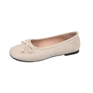 Damen Ballerinas mit feiner Schleifenapplikation EB
