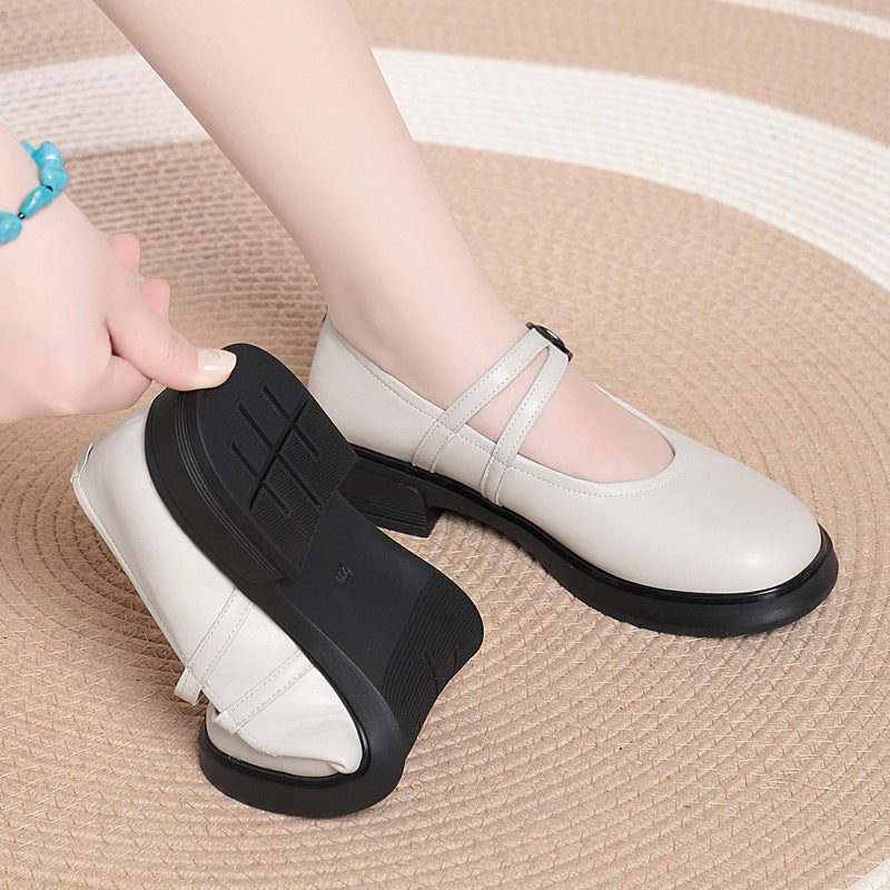 Damen Komfortable Ballerinas mit verstellbarem Riemen EB