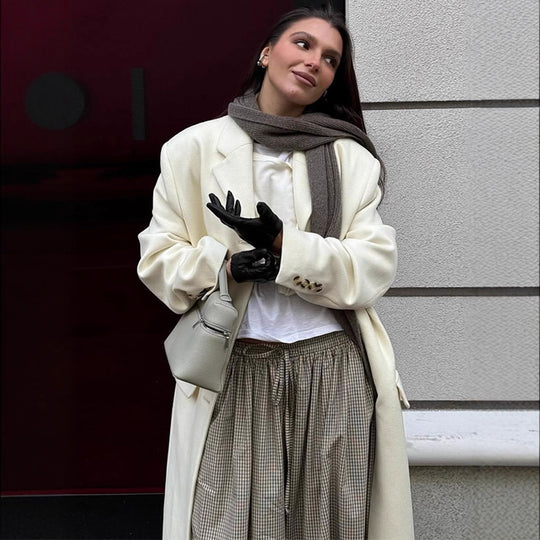 Damen Übergroßer Mantel mit elegantem Schnitt EB