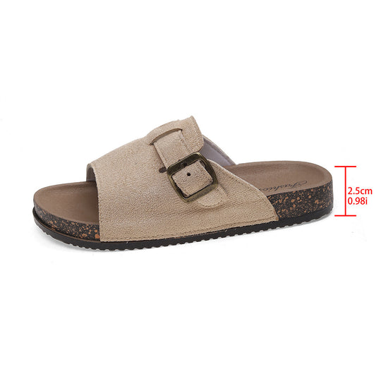 Damen Stilvolle Clogs mit verstellbarem Riemen und innenliegender Polsterung EB