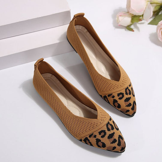 Damen Stilvolle und komfortable Ballerinas mit großem Schleifendetail EB