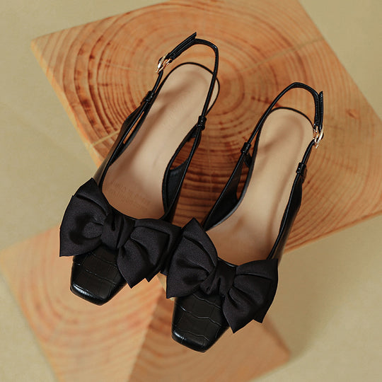 Damen Slingback-Pumps mit Schleife EB