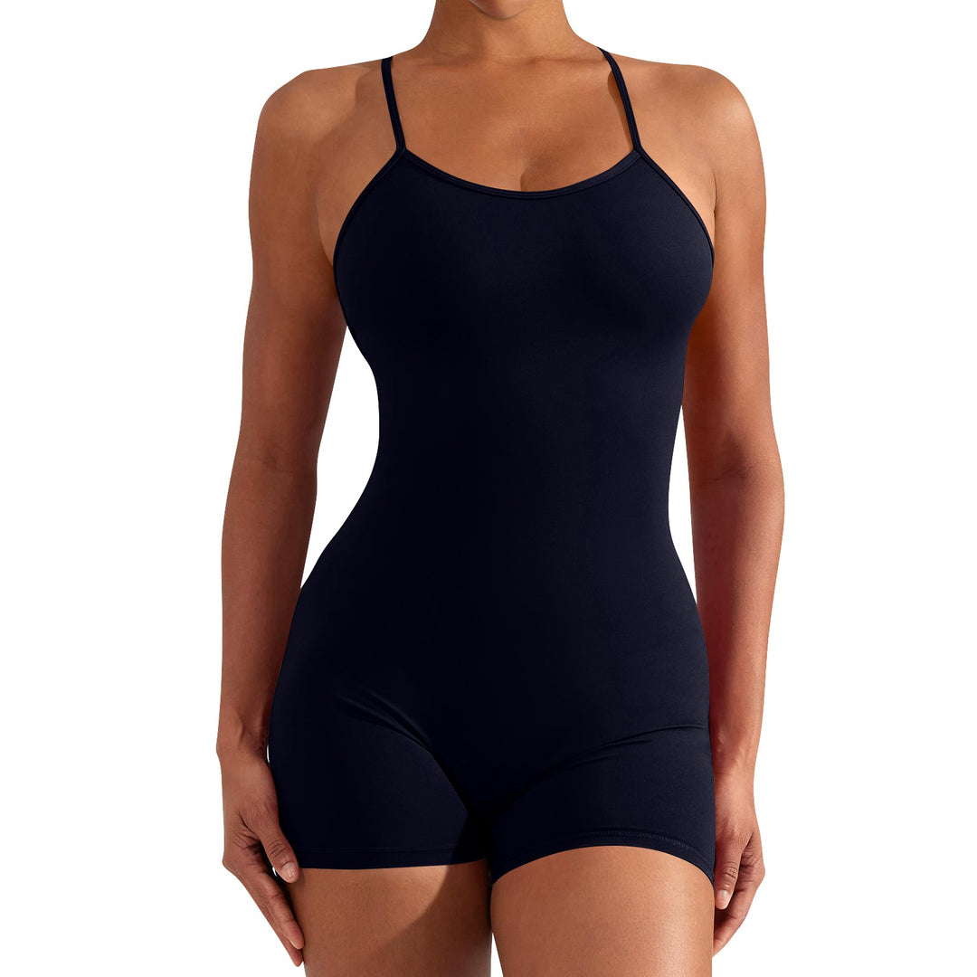 Damen Sportlicher Einteiler für Fitness und Schwimmen EB