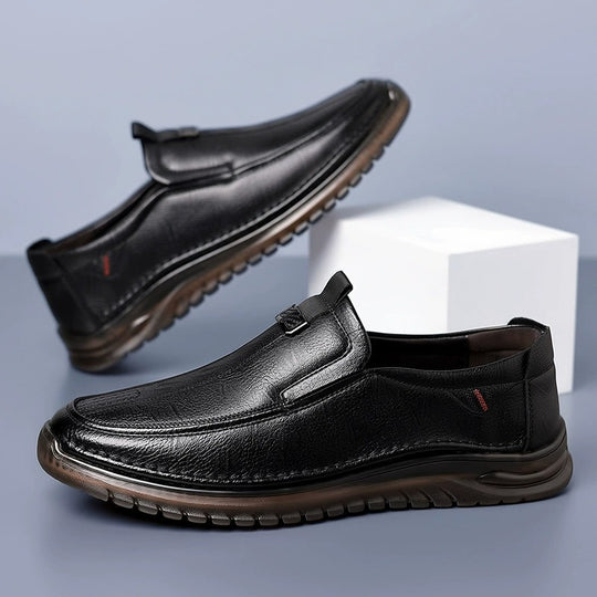 Herren Elegante Slip-On Schuhe aus qualitativ hochwertigem Leder EB