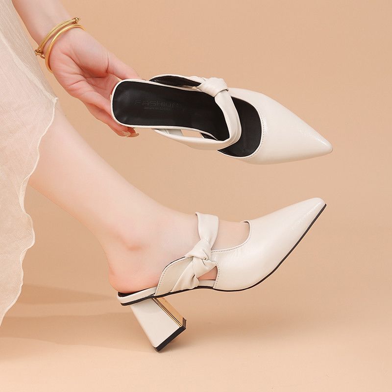 Damen Slingback High Heel Schuhe mit elegantem Riemchen EB
