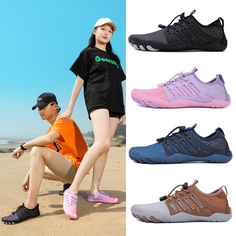 Damen Flexible Schwimmschuhe mit schnell trocknendem Obermaterial und rutschfester Sohle EB