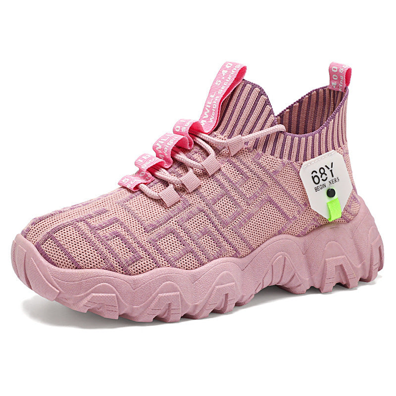 Damen Sportliche Sneaker mit rutschfester Sohle und atmungsaktiver Obermaterialstruktur EB