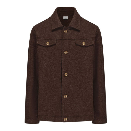 Herren lässige Fleecejacke mit strukturiertem Innenfutter EB
