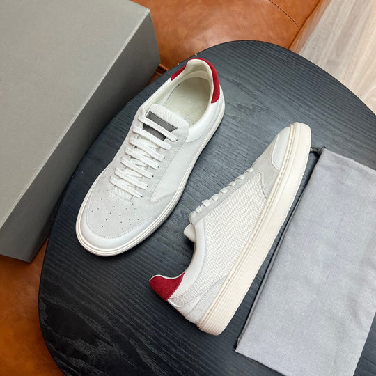 Damen Sportliche Wildleder Sneakers mit modischem Design und flexibler Sohle EB