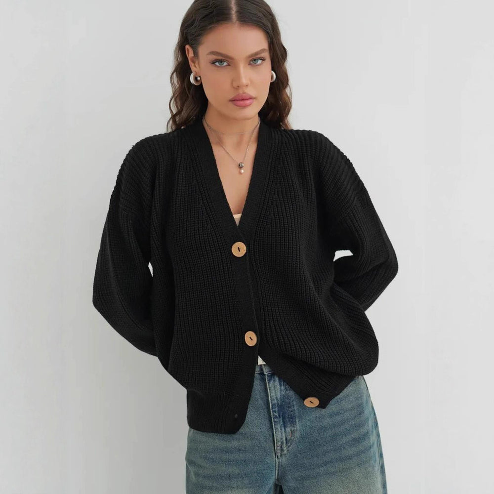 Damen lässiger Strickcardigan EB