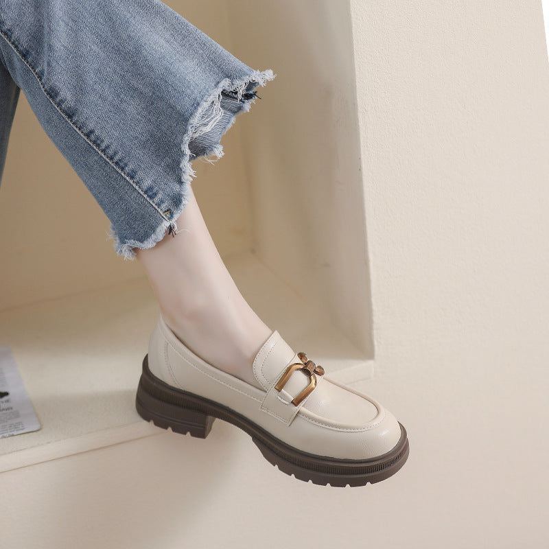 Damen Mokassins mit schickem Schnallen-Detail EB
