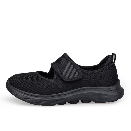 Damen Slip-On Laufschuhe mit verstellbarem Klettverschluss und atmungsaktivem Obermaterial EB