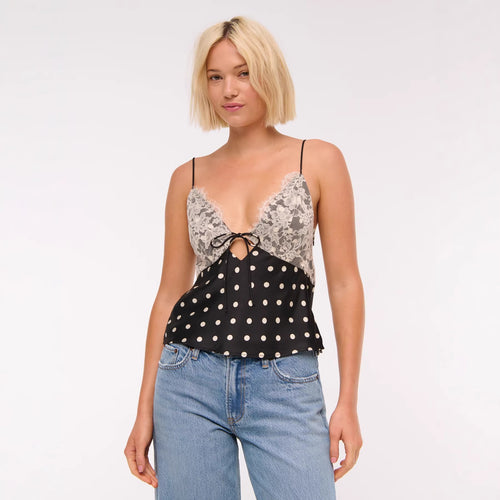 Damen Elegantes Negligé mit Spitzenakzenten EB