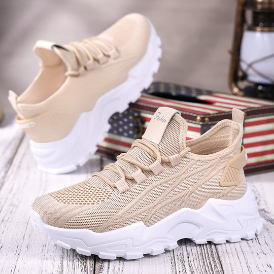 Damen Sportliche Lauf-Sneaker mit strapazierfähigem Mesh-Obermaterial und dämpfender Sohle EB