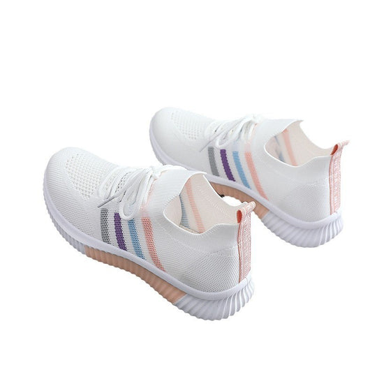 Damen Leichte Freizeit-Sneaker mit atmungsaktiver Mesh-Oberfläche und flexibler Laufsohle EB